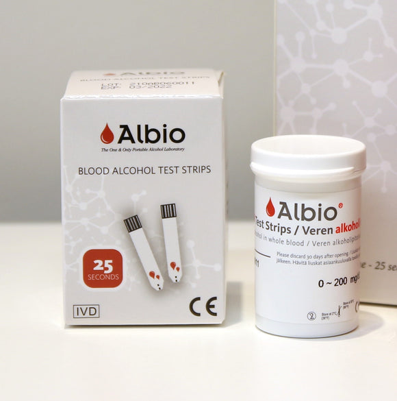 Albio™ Blood Alcohol Test Strips (15/Vial)