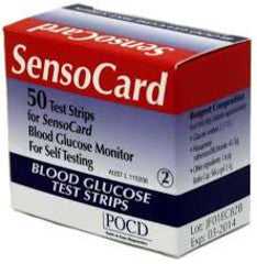Sensocard / Sensocard Plus Test Strips (2 x vials of 25 strips)